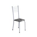 Ver imagem 5 de Conjunto de Mesa Tubular 70x70cm Tampo em Ardósia com 4 Cadeiras Dany Branco/Paraopeba/Martelado Perola/Indiano