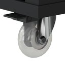Ver imagem 4 de Conjunto de Escritório Office 3 Peças Mesa Gaveteiro Armário Hera - Via Nossa - Preto