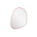 Ver imagem 2 de Espelho Pinterest Orgânico Decorativo Grande 64x44cm Borda em Couro 3cm - Mod. Nuvem Caramelo