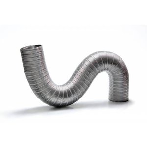 Duto Alum. Semi-flexivel 203mm C/3mts + 2 Abraç. + Fita Bopp