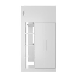 Cama com Armário 2 Portas e 4 Nichos 1 Mesa Escritório com 2 Gavetas - 6