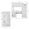 Cama com Armário 2 Portas e 4 Nichos 1 Mesa Escritório com 2 Gavetas - 3