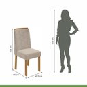 Ver imagem 7 de Kit com 6 Cadeiras para Sala de Jantar Estofadas Astrid