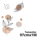 Ver imagem 2 de Adesivo de Parede Flor Decorativo Parede Boho Floral Minimalista Sala Copa 90cm