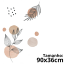 Ver imagem 3 de Adesivo de Parede Flor Decorativo Parede Boho Floral Minimalista Sala Copa 90cm