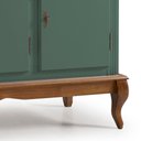 Ver imagem 3 de Cristaleira Arca e Oratório 6 Portas 2 Gavetas Pés Luis Xv 60632 Linz Móveis - Verde Musgo/imbuia