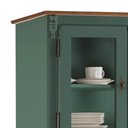 Ver imagem 2 de Cristaleira Arca e Oratório 6 Portas 2 Gavetas Pés Luis Xv 60632 Linz Móveis - Verde Musgo/imbuia