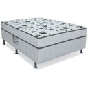 Ver imagem 1 de Cama Conjugada Casal Spring Ortobom 138x188x43cm Branco/Preto