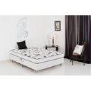 Ver imagem 4 de Cama Conjugada Casal Spring Ortobom 138x188x43cm Branco/Preto