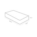 Ver imagem 3 de Cama Conjugada Solteiro Dream Spring Ortobom 88x188x43cm Cinza