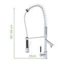 Ver imagem 2 de Torneira Gourmet Monocomando 68cm Metalplas Cromada 2088