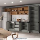 Ver imagem 6 de Cozinha Modulada 8 Peças 5 Aéreos 2 Balcões 1 Paneleiro Nara CabeCasa MadeiraOriginals