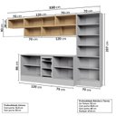 Ver imagem 5 de Cozinha Modulada 8 Peças 5 Aéreos 2 Balcões 1 Paneleiro Nara CabeCasa MadeiraOriginals