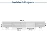 Cozinha Modulada 8 Peças 5 Aéreos 2 Balcões 1 Paneleiro Nara CabeCasa MadeiraMadeira - 7