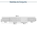 Ver imagem 7 de Cozinha Planejada 8 Peças 5 Aéreos 2 Balcões 1 Paneleiro Nara CabeCasa MadeiraOriginals Marrom/Avena/
