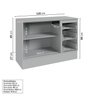 Cozinha Modulada 8 Peças 5 Aéreos 2 Balcões 1 Paneleiro Nara CabeCasa MadeiraMadeira - 12