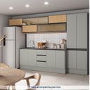 Ver imagem 3 de Cozinha Modulada 8 Peças 5 Aéreos 2 Balcões 1 Paneleiro Nara CabeCasa MadeiraOriginals