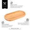 Bandeja Oval em Bambu Ecokitchen 24x11,6cm Mimo Style - 3