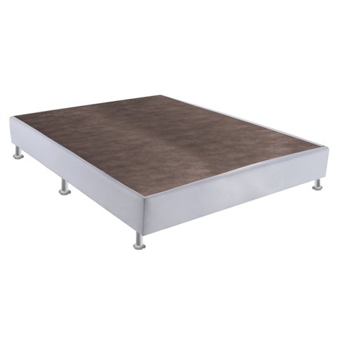 Base Box Solteiro Sommier Corino Viúva 128x188x30 Ortobom Branco