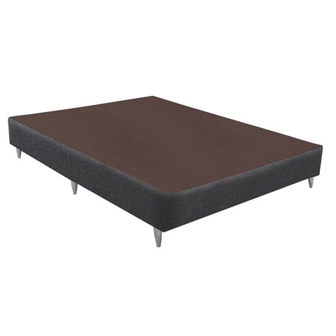 Base Box Sommier Linho Viúva 128x188x30 Ortobom Cinza