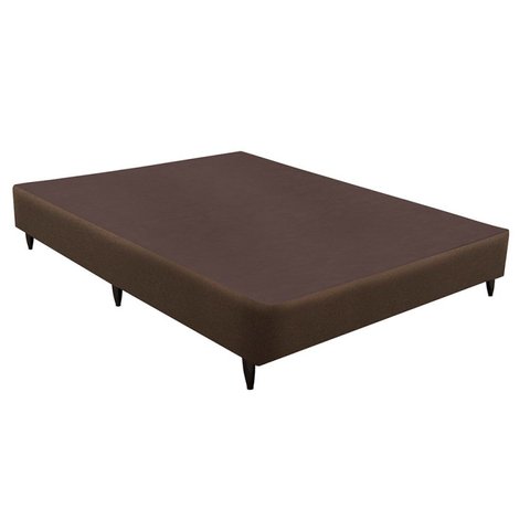 Base Box Solteiro Sommier Linho Viúva 128x188x30 Ortobom Marrom