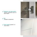 Ver imagem 5 de Armário Aéreo Milla 1 Porta Branco Tubo Ouro Velho Carraro
