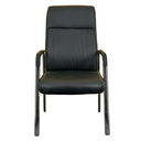 Ver imagem 3 de Kit 02 Cadeiras Fixas Partner Estofada Preta B.hoff Mobile