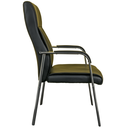 Ver imagem 4 de Kit 02 Cadeiras Fixas Partner Estofada Preta B.hoff Mobile