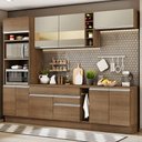 Ver imagem 1 de Armário de Cozinha Completa 290cm Rustic/Crema Vicenza Madesa 11