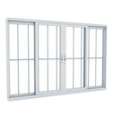 Ver imagem 3 de Janela de alumínio com grade 04 folhas Bco Master - 1,00x1,50m