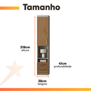 Ver imagem 4 de Mesa de Cabeceira Alto Modulado 1 Porta 2 Gavetas Geórgia J&a Móveis