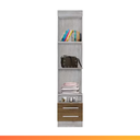 Ver imagem 6 de Mesa de Cabeceira Alto Modulado 1 Porta 2 Gavetas Geórgia J&a Móveis