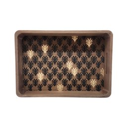 Bandeja Decorativa de Madeira 33x23x5 Cm - Tuut - 2