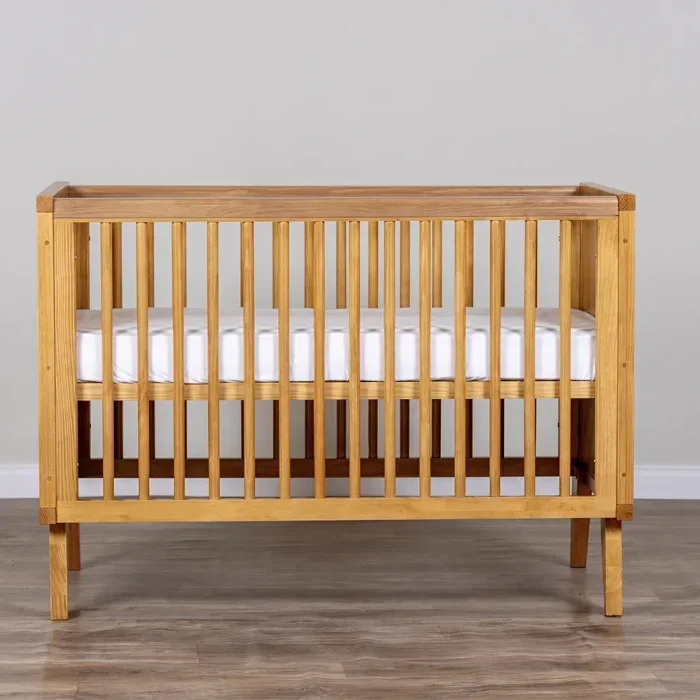 Berço Zig | Americano 2 em 1 | Detalhes em Madeira | Branco:com/madeira-natural-mel - 10