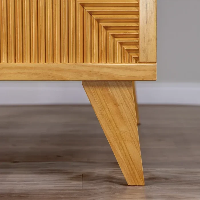 Berço Zig | Americano 2 em 1 | Detalhes em Madeira | Branco:com/madeira-natural-mel - 5