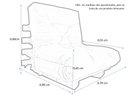 Ver imagem 4 de Sofa Cama Solteiro Futon Dobrável Caramelo