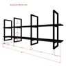 Prateleira Industrial Suspensa para Cozinha - MDF e Nicho Decorativo - 5