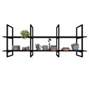 Ver imagem 3 de Prateleira Industrial Suspensa para Cozinha - MDF e Nicho Decorativo