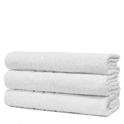 Kit 3 Toalhas de Rosto Branca Hotel Macia Felpuda - Prata - Branco - 1