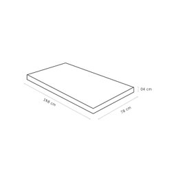 Colchonete Solteiro Ortobom D20 Physical 78x188x4 - 2
