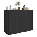 Ver imagem 1 de Balcão Multiuso Organizador para Banheiro 3 Portas 90cm Multimóveis MP5039 Preto