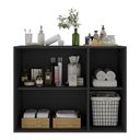 Ver imagem 4 de Balcão Multiuso Organizador para Banheiro 3 Portas 90cm Multimóveis MP5039 Preto