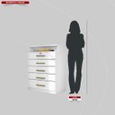Ver imagem 5 de Cômoda Urban 5 Gavetas Branco para Quarto
