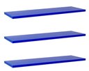 Ver imagem 1 de Kit com 3 Prateleiras 40 X 10cm Suporte Invisivel Cor Azul