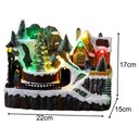 Ver imagem 4 de Cenario Natalino Vila Casa Arvores Trem Natal com Iluminação Movimento Led Luz Decoração