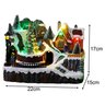 Cenario Natalino Vila Casa Arvores Trem Natal com Iluminação Movimento Led Luz Decoração - 4