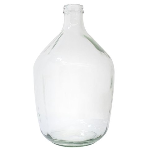 Vaso Garrafa de Vidro Decorativa Transparente
