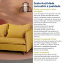 Ver imagem 5 de Capas Sofá Sôma 2 Lugares Braço Lateral CabeCasa MadeiraOriginals Amarelo/Mostarda