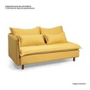 Ver imagem 4 de Capas Sofá Sôma 2 Lugares Braço Lateral CabeCasa MadeiraOriginals Amarelo/Mostarda