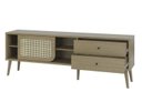 Ver imagem 4 de Rack Retrô para TV até 75 Polegadas 100% MDF 180cm 2 Gavetas Marrom